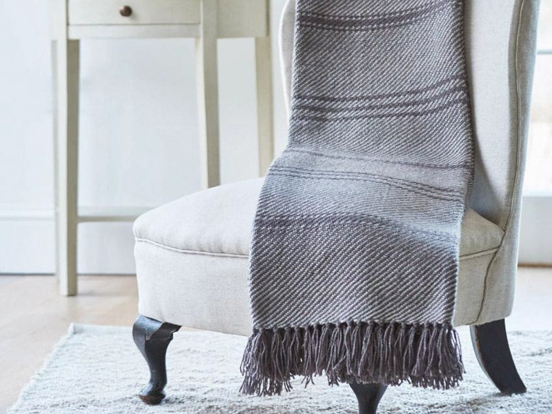 Grey Throws Blankets Weaver Green