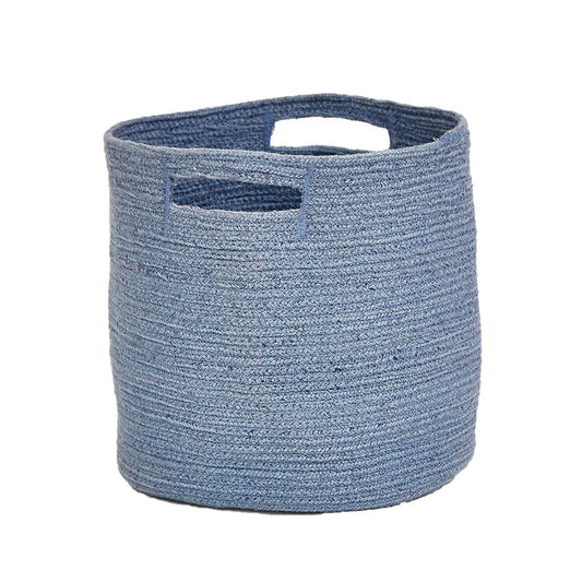 Medium Navy Braided Basket