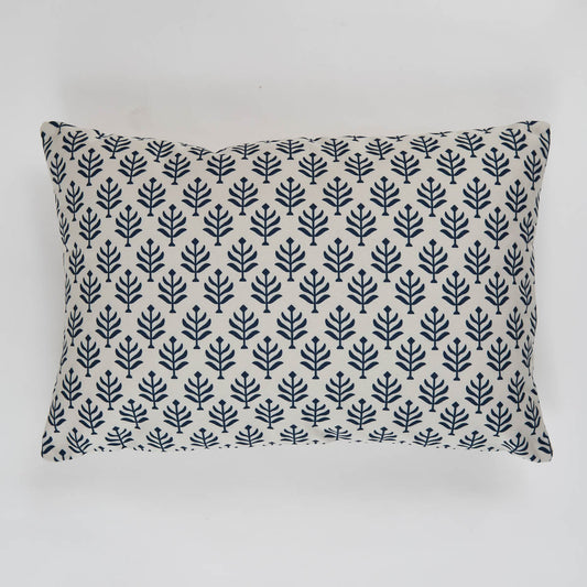 Fern Canvas Navy Cushion