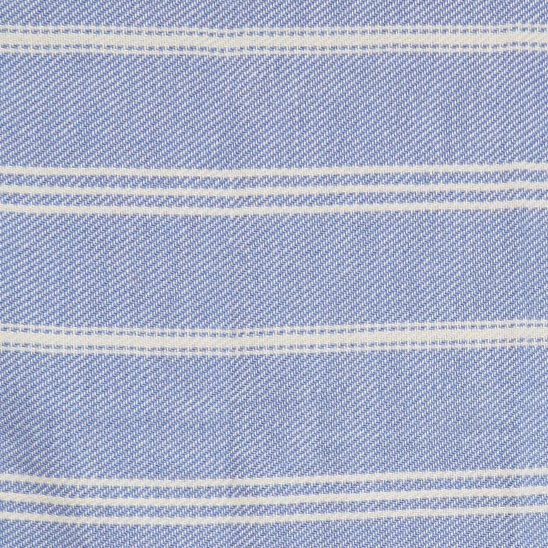 Oxford Stripe Cobalt Blanket