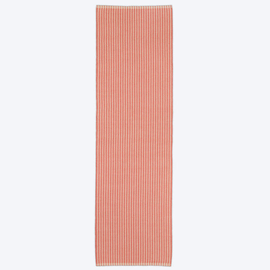 Polperro Stripe Coral Runner Rug