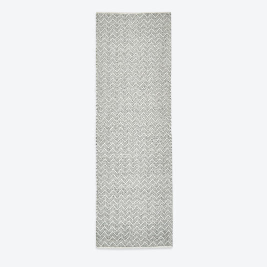 Dove Grey Chenille Runner Rug